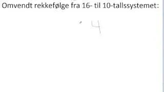 Forskjellige tallsystemer - del 1