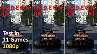 Radeon RX 570 vs Radeon RX 590 vs Radeon RX 5500 XT - Test in 11 Games 1080p