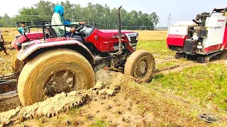 Mahindra Arjun Novo 655 Di 4wd in trolley | Field Working Time Very Danger Mud | Tractor Video