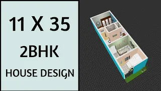 11x35 दो भाइयो के लिए घर का नक्शा ll 11x35 House Plan ll 11x35 Ghar Ka Naksha ll 42 Gaj