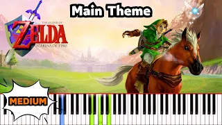 Main Theme - Zelda : Ocarina of Time - Piano Tutorial - Synthesia