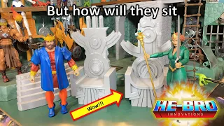 How can King Randor and Queen Marlena sit on their Filmation thrones????