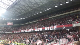 OGC Nice - AS Monaco (4 - 0) Ambiance fin de match Populaire Sud Nice 09/09/2017