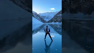 There’s nothing like throwing a backflip on a freshly frozen lake 🧊 #wildice #backflip #iceskating