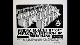 Groucho Marx concert in San Francisco, 1972