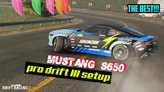 Cobra S650 (mustang s650) pro-drift III setup | Carx drift racing 2