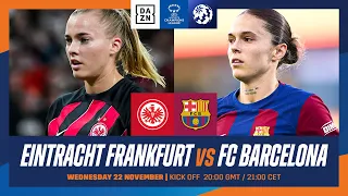 Eintracht Frankfurt - Barcelona | UEFA Women's Champions League 2023-24 Spieltag 2 Ganzes Spiel