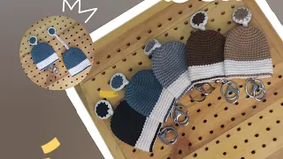 Crocheting Key Case | Ring -a- Bell Key Case crochet Vlog | Merajut tempat kunci