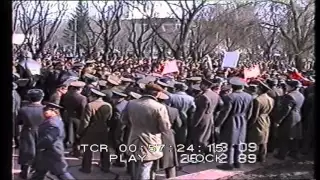 Chisinau, protestele din  FEBRUARIE 1989 (arhiva Victor Bucataru)