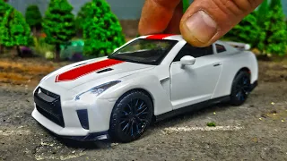 Моделька NISSAN GT-R свет звук 1/32. Новинка Автопанорама. Про машинки.