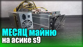 МЕСЯЦ МАЙНИНГА на ASIC Antminer S9. Сколько заработал за месяц