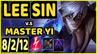 PRIDE (LEE SIN) vs MASTER YI - 8/2/12 KDA JUNGLE CHALLENGER GAMEPLAY - EUW