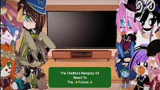 The Oddities Roleplay S1 React To The Future||Minecraft Fnaf||My AU||SecurityTrap||Foxbit||Part 2||