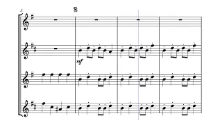 Saxophone Quartet No 1 by Andrew Bennett
