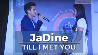 JaDine sings Till I Met You at 7-11's Honest-To-Goodness Coffee City Blends Launching