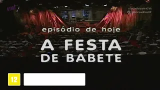 Sai de Baixo - Início do episódio "A Festa de Babete" (08/08/2023) | Canal VIVA [60fps]