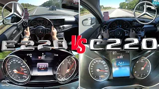 2019 Mercedes-Benz E220d VS 2019 Mercedes-Benz C220d