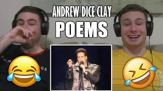 Andrew Dice Clay - Poems REACTION!! 😂😂 HE'S A SAVAGE!!