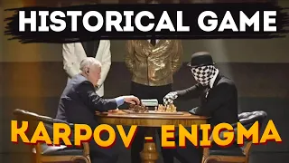 Anatoly Karpov VS Rey Enigma | Most Watched Game in the History of Chess | Blitz Chess