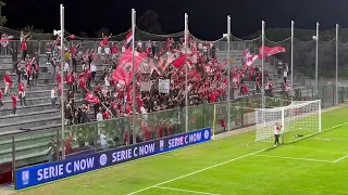 9/10/23 Fermana - Perugia 0-2, la squadra ospite vince e tutti i giocatori vanno sotto al settore