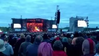 Rammstein, 'Feuer Frei' live at Download Festival 2013.