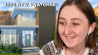 building a sims house because we finally got new color swatches