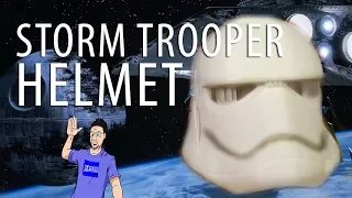 3D Printed Star Wars First Order Storm Trooper Helmet on the Zortrax M300 3D Printer
