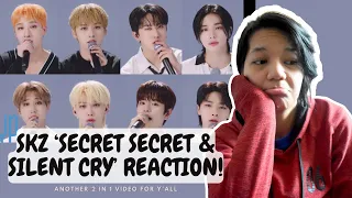 Stray Kids' SECRET SECRET & SILENT CRY || REACTION || 2 in 1!