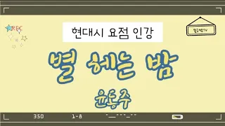 별 헤는 밤 (윤동주)현대시 해설