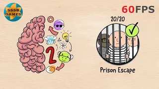 Brain Test 2: Prison Escape Level 1 To 20 By (Unico Studio LLC), iOS/Android Walkthrough