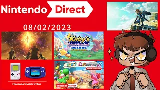 Nintendo Direct 08/02/2023 | REACTION