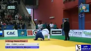 Larisa Ceric (BIH) - Maryna Slutskaya (BLR) [+78kg] semi-final