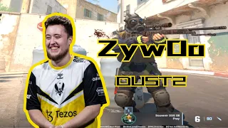 ZywOo plays Dust2 in Les petits du quartier Hub | nov 28, 2023