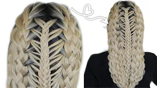 Braid for long hair || intricate braid style