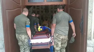 Поховання вбитого солдата Добрянського Дениса в с. Курісове 13.08.2022