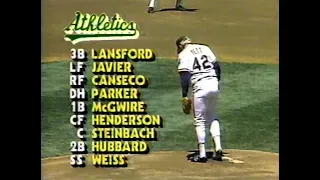 Athletics vs Cleveland (4-30-1988)