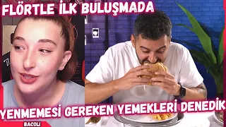 Pqueen - FLÖRTLE İLK BULUŞMADA YENMEMESİ GEREKEN YEMEKLERİ DENEDİK İzliyor! (TepkiKolik)