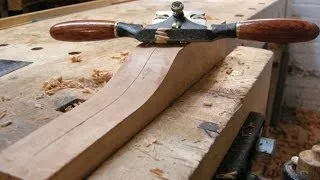 Using a spokeshave - The Funeral Chair part three.