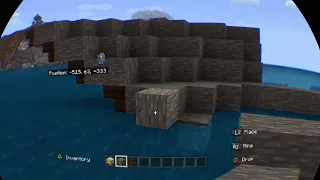 PSVR Minecraft creative mode