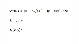 Determine Partial Derivatives Using the Chain Rule: Square Root Function