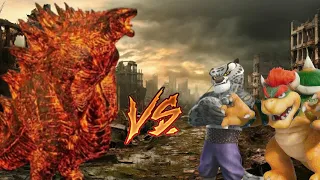 Thermonuclear Godzilla vs Tai Lung and Bowser