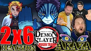 ENTER AKAZA.....DEMON SLAYER 2x6 REACTION!!! | "AKAZA"