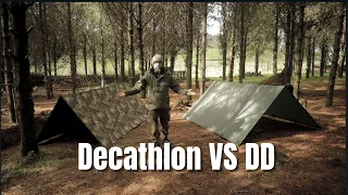 Decathlon Bushcraft Tarp VS DD 3 X 3 Tarp