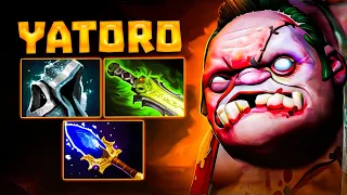 YATORO at PUDGE - YOU HAVE NEVER SEEN THIS BEFORE!  YATORO PUDGE DOTA 2