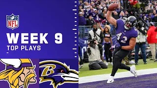Ravens Top Plays from Week 9 vs. Vikings | Baltimore Ravens