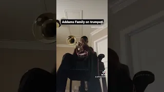 Addams Family on trumpet