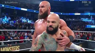 WWE Smackdown 1/6/2023 - Braun Strowman Saves Ricochet From Hit Row & Continues To Help His Friend