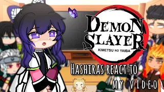 Hashiras reacting to my videos... || Gacha club || Reaction || Kny || Demon slayer || Hashiras