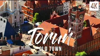 Torun old town Poland | Stare miasto rynek Toruń | 4K drone footage, DJI Mavic