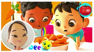 How to Eat Vegetable Song | Nursery Rhymes for Kids | ABC & 123 | ACAPELLA